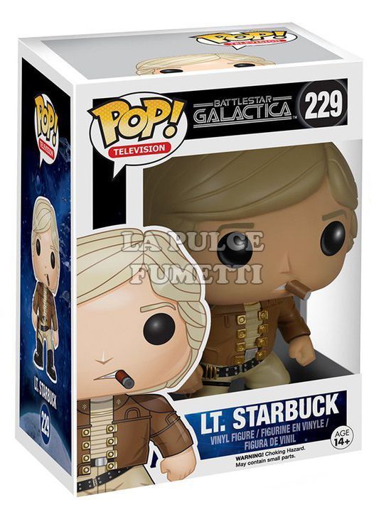 BATTLE STAR GALACTICA: LT. STARBUCK - VINYL FIGURE #  229 - POP FUNKO 